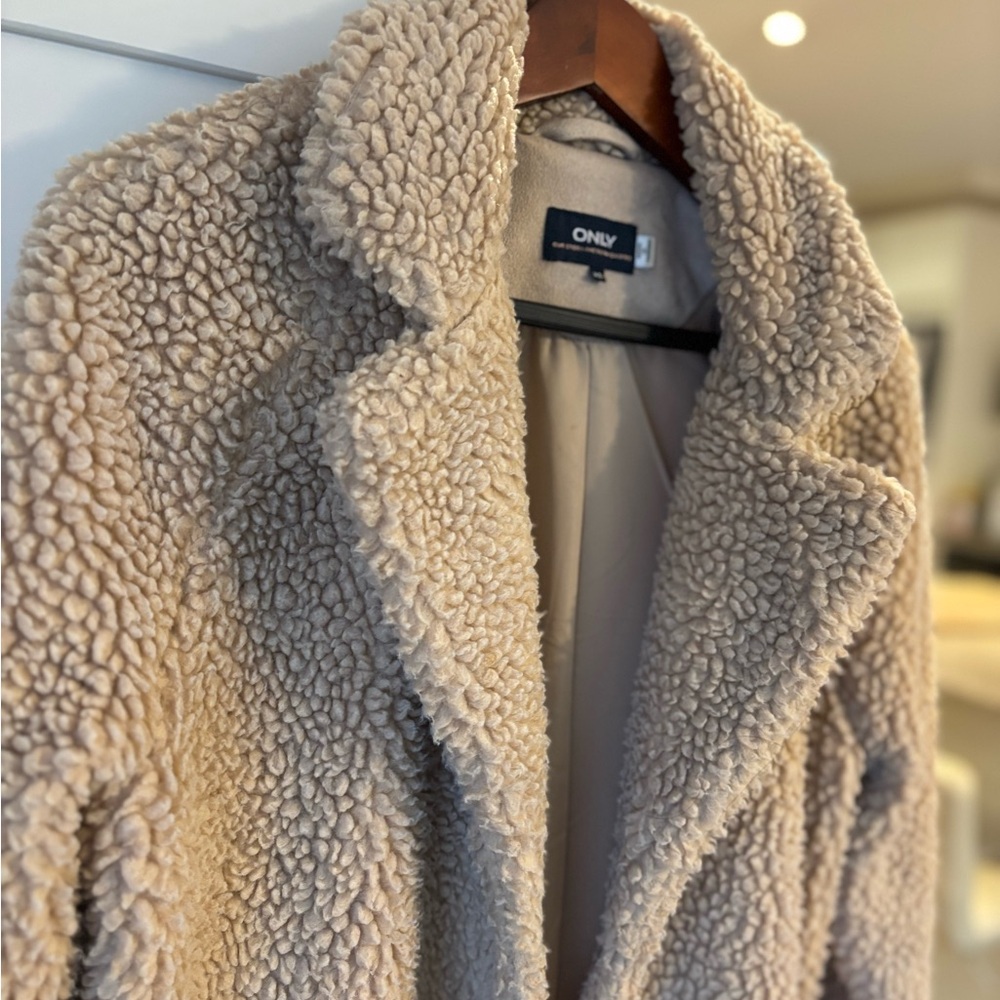 Only Tan Fall Teddy Jacket - Picture 3 of 10